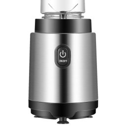 Mini Batidora 1.650ml, Negra, acero inoxidable