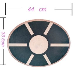 Tabla de madera para equilibrio de forma Oval